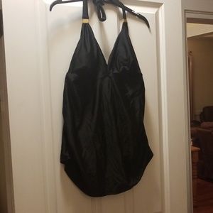 Black Maternity Swim top